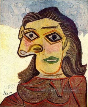 Tête de femme 4 1939 cubiste Peinture à l'huile